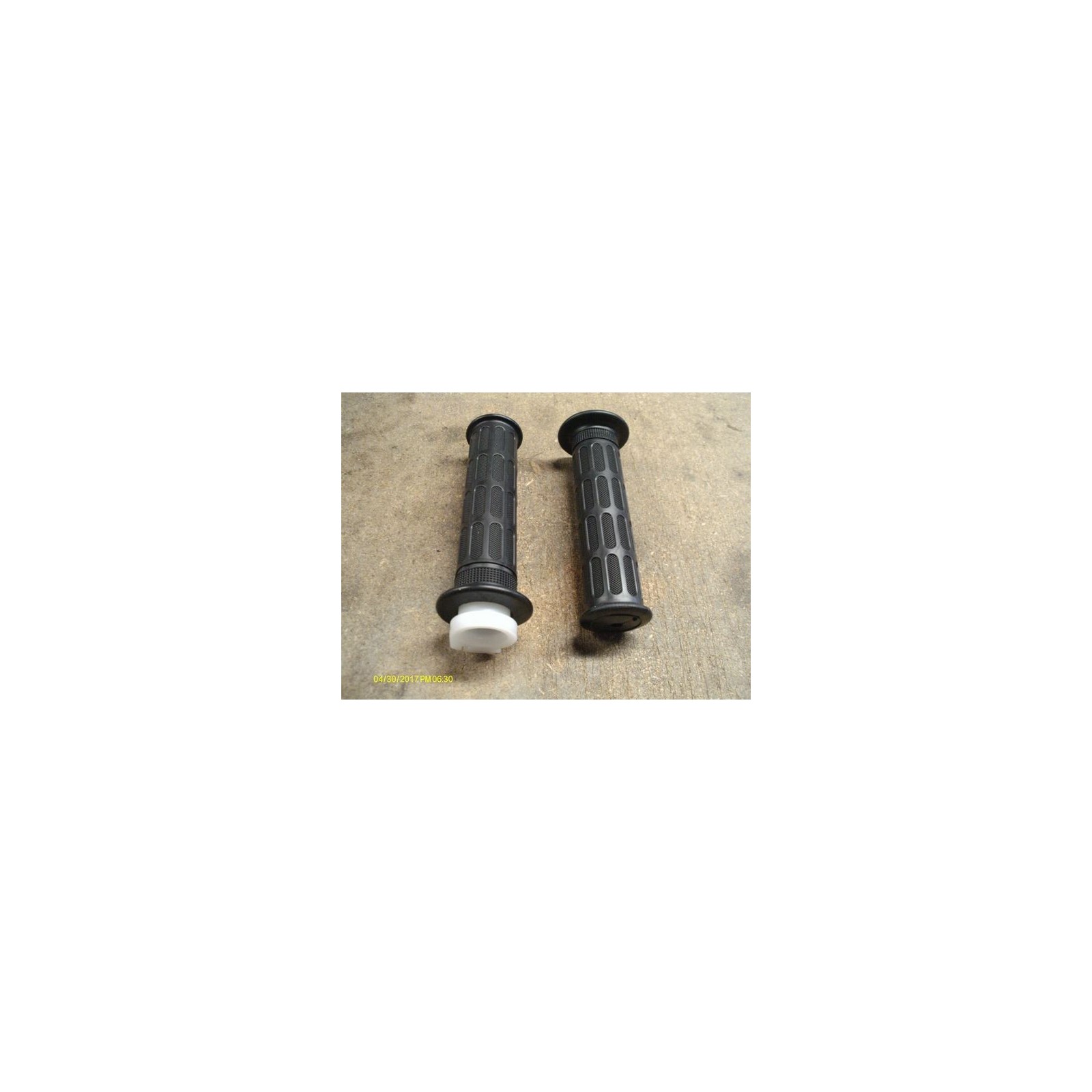 Cyclingcolors Poignée accélérateur moto gaz 22 mm revêtement noir tirage droit leviers frein