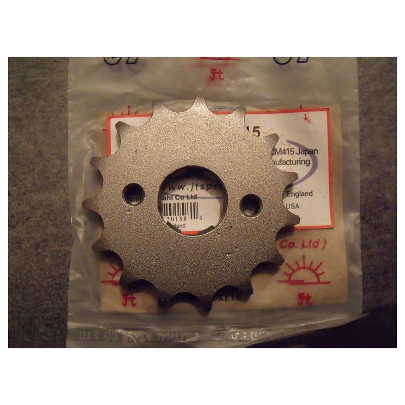 Pignon de sortie de boite de 15 dents, Honda 125 CBT T1, T2, TD