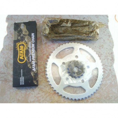 Honda 125 XLR JD04: Kit chaîne AFAM 100% conforme 15x53 dents