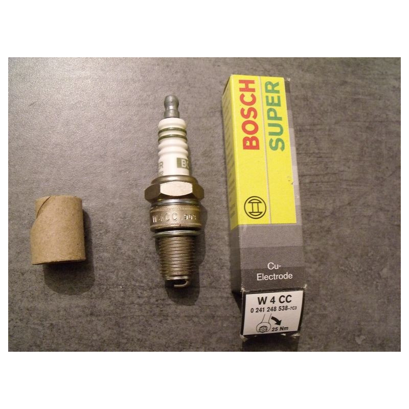 Bougie Bosch W4CC, équivalent NGK B8ES ou B8EG, PRIX PROMO