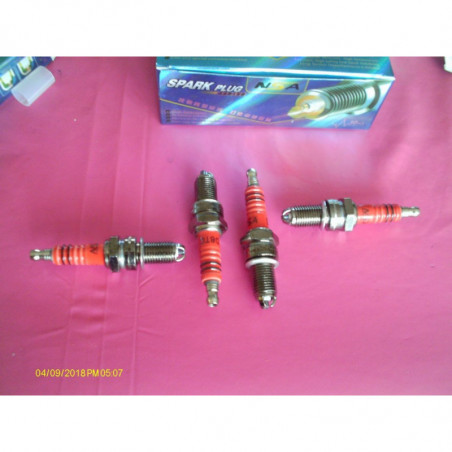 Bougies 3 éléctrodes, vendues par 2, équivalence NGK DR8ESL