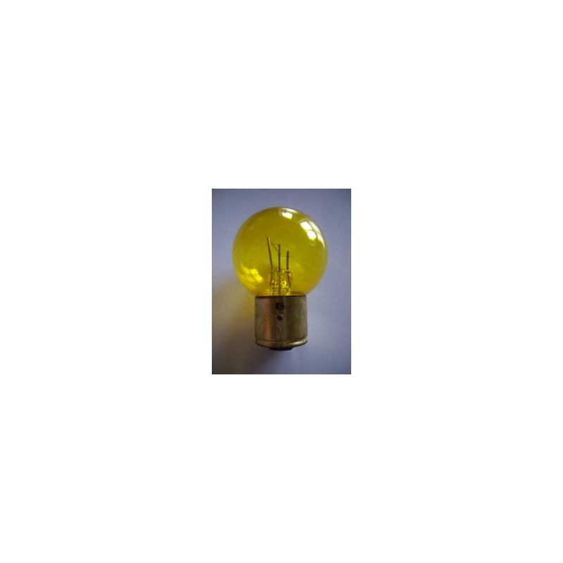 Ampoule code/phare Jaune 3 ergots BA21D 6V 40/45W origine EU