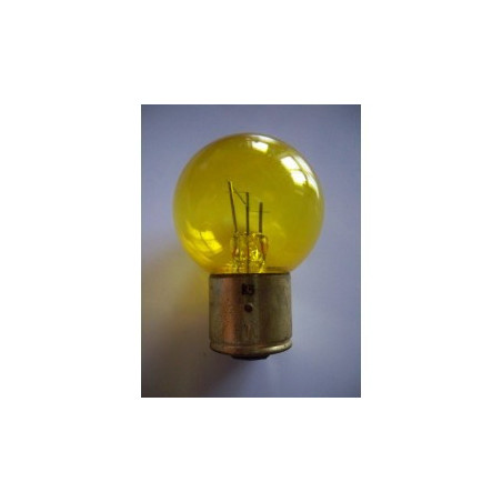 Ampoule code/phare Jaune 3 ergots BA21D 12V 40/45W, origine EU