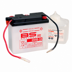 Batterie Kyoto 6V, 6N4B-2A, Suzuki 80 GT RG & TS (acide fourni)
