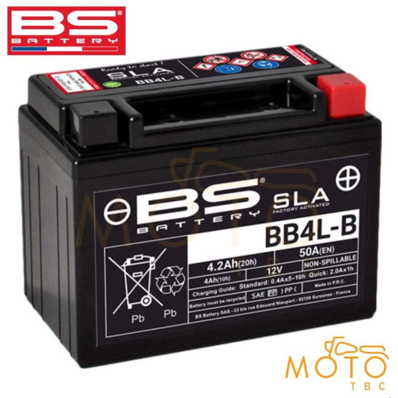 Batterie BS SLA BB4L-B – Puissance et fiabilité 12V ✅