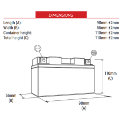 batterie YB3L-A BS BB3L-B