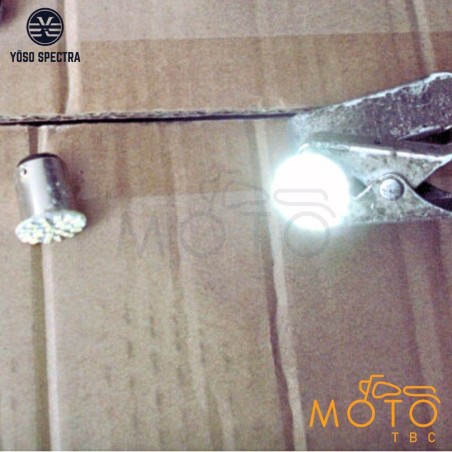 Ampoules LED 6V–24V BA15S – Lot de 2 Feu Arrière ✅