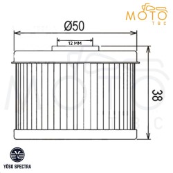 Filtre à huile CB125F CBF125 Varadero 125 ✅