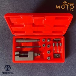 Coffret dérive-chaîne moto 125 400 420 428 520 ✅