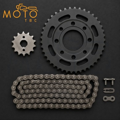 Kit chaîne super renforcé: Honda 125 XL K1 K2 K3, 15x43 dents
