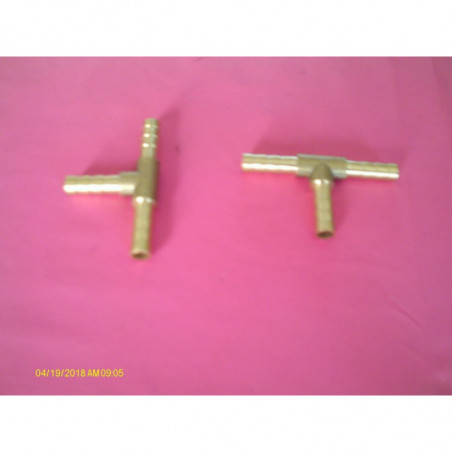 Raccord pour tuyau d'essence forme T en laiton 5mm|Honda 125 Twin